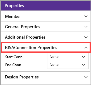 Properties panel, expand RISAConnection Integrations